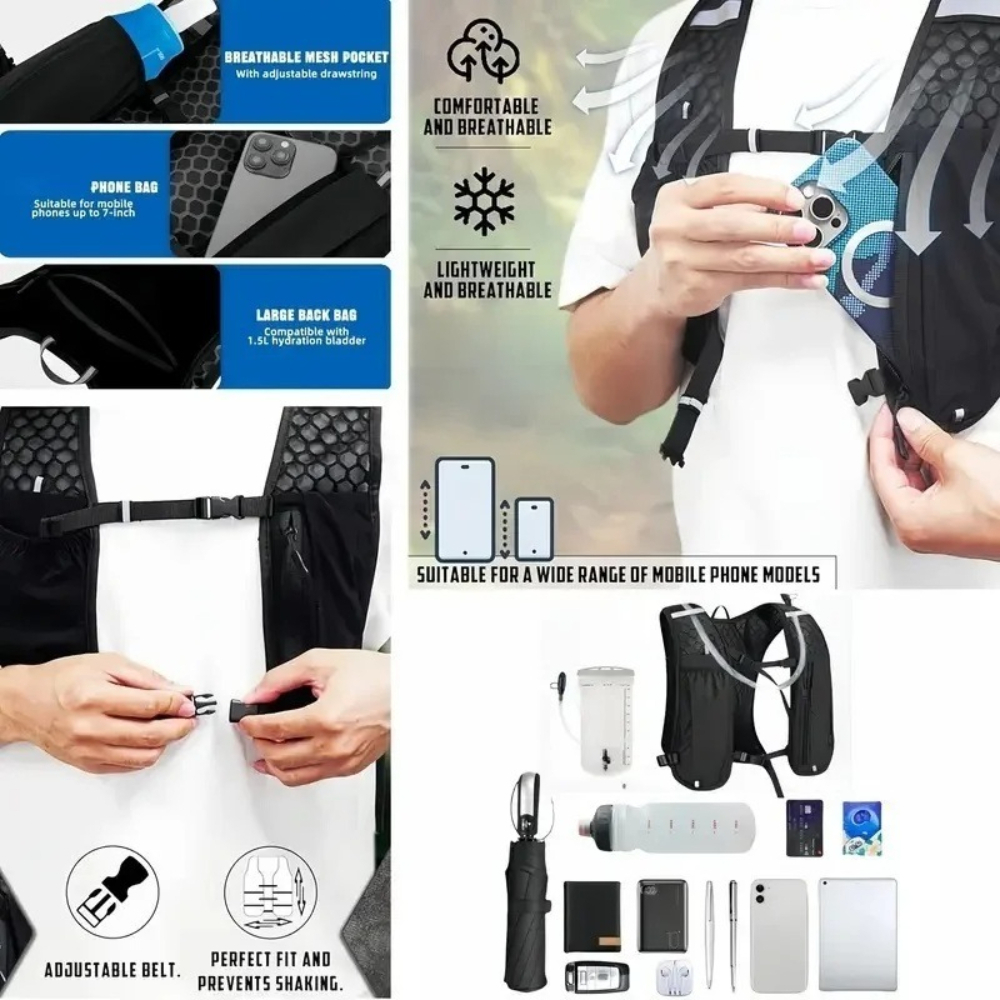 Cycling Backpack - Running Hydration Vest for Women and