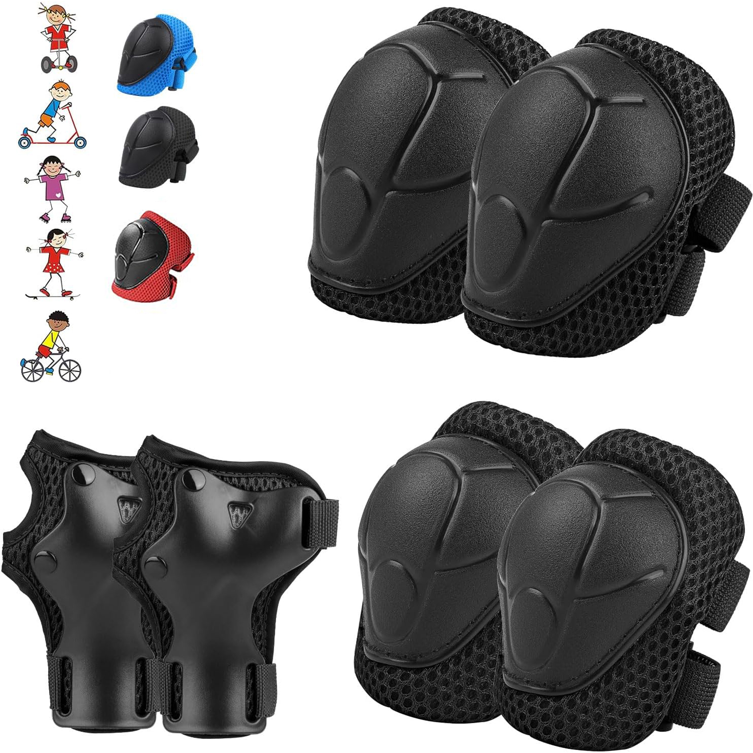 Cycling Gear Of The Year - 6PCS Kids Protective Gear Set for