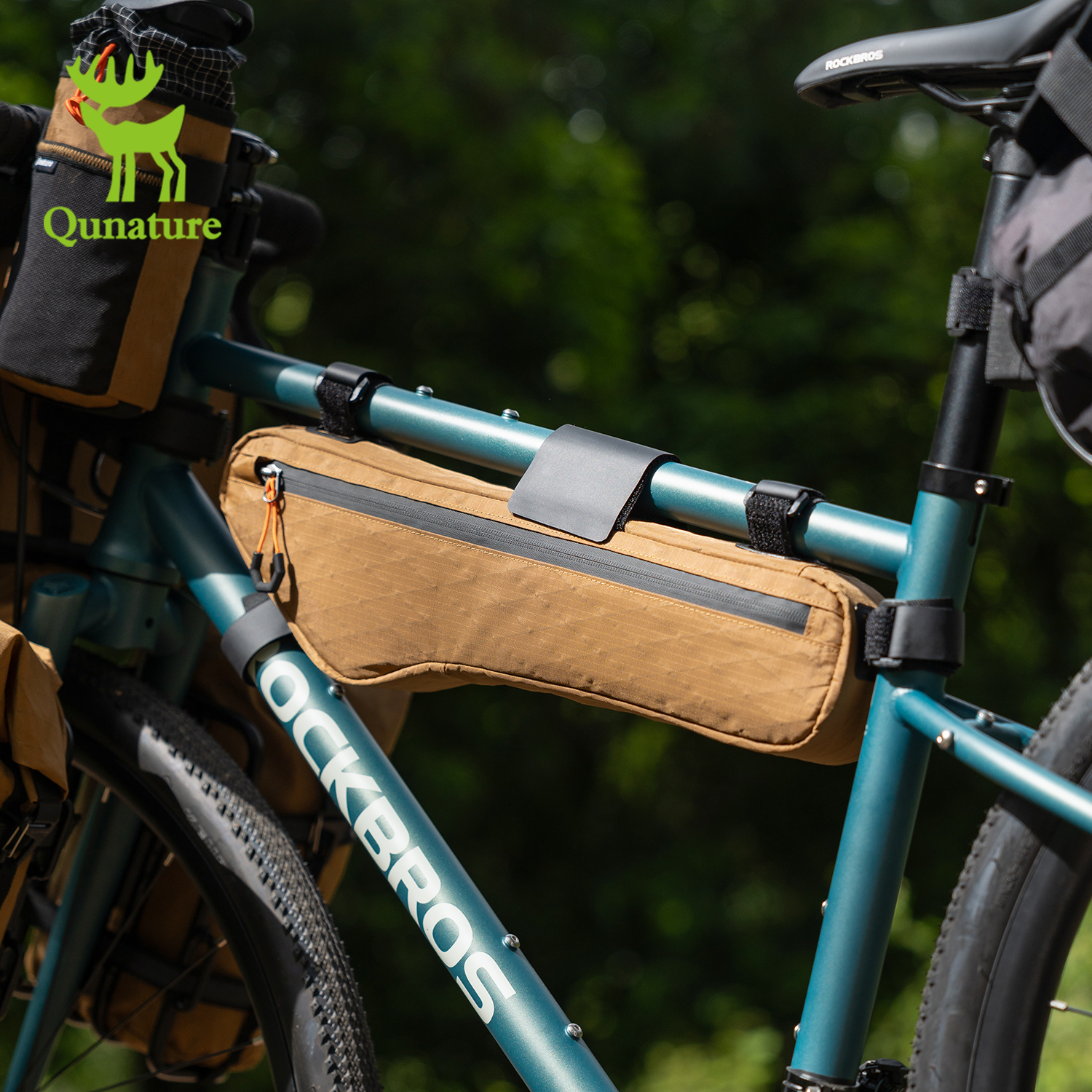 Cycling Gear Travel Bag - Qunature Bikepacking Bag Bike Frame Bag
