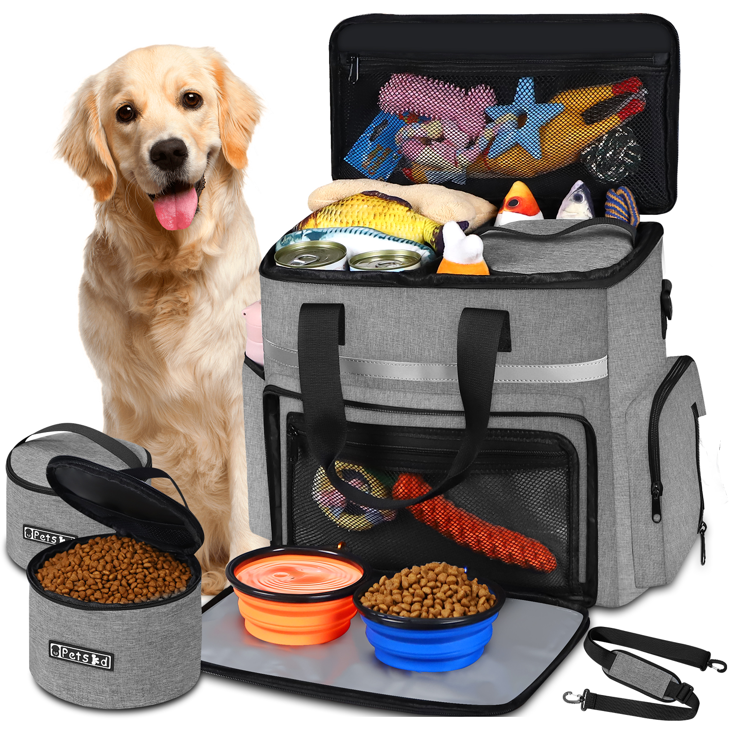 Cycling Gear Travel Bag - Petskd Outdoor Dog Organizer Bag with