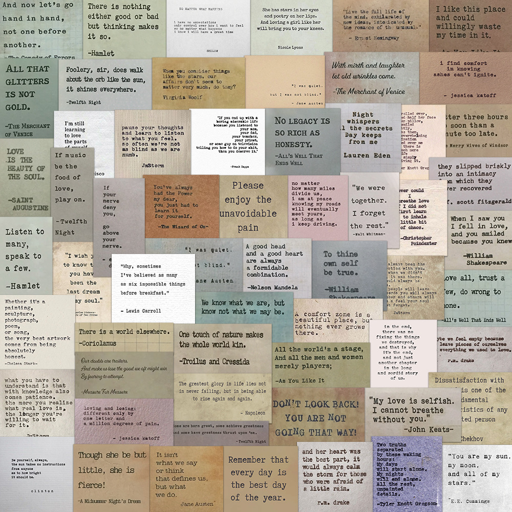 Vintage Cycling Gear - 10/30/60pcs Motivational Phrases Vintage Stickers Inspirational