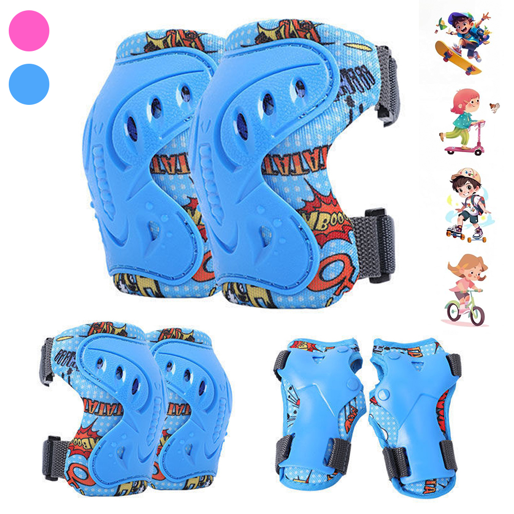 Cycling Gear Of The Year - 6Pcs Kids 3-12 Years Knee Elbow