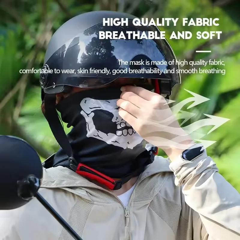 Skull Men Balaclava Ski Mask C - Cycling Gear And Accessories incelemesi ve fiyatı