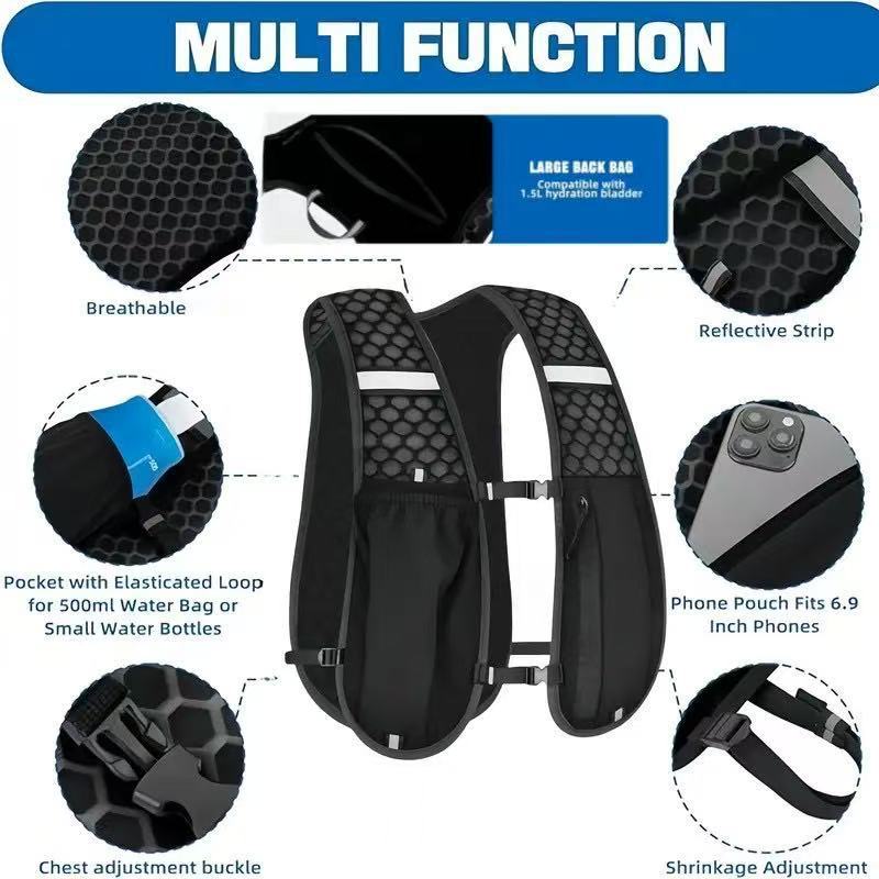 Running Vest Unisex Water-Resi - Cycling Backpack incelemesi ve fiyatı