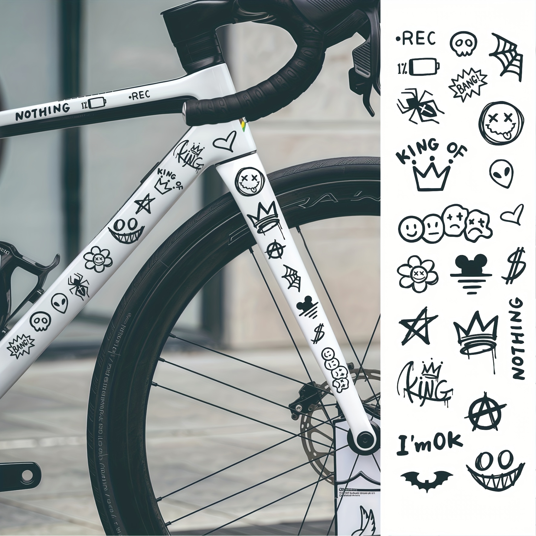 1set graffiti animation simple - Cycling Gear Travel Bag incelemesi ve fiyatı