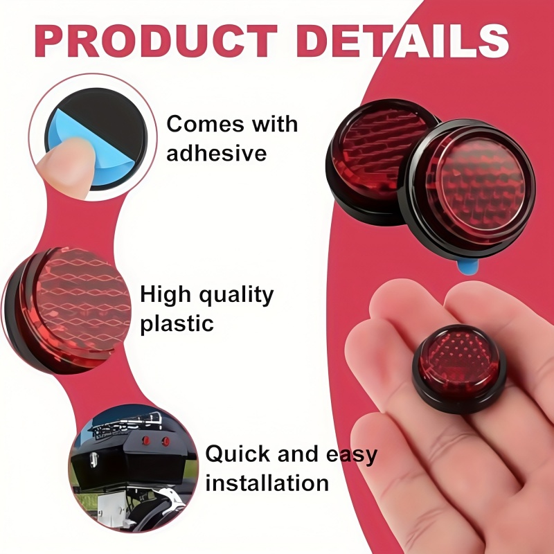 6pc Self-Adhesive Red Vintage  - Vintage Cycling Gear incelemesi ve fiyatı