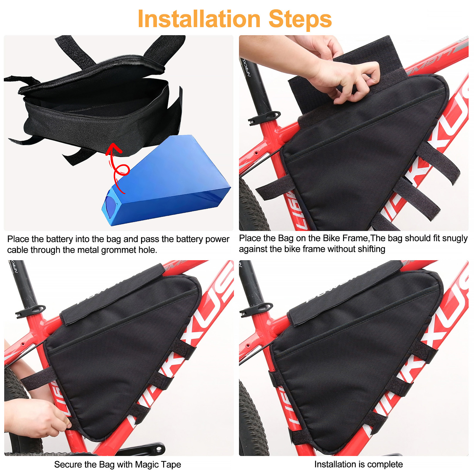 E-Bike Triangle Battery Bag Wa - Cycling Gear Travel Bag incelemesi ve fiyatı