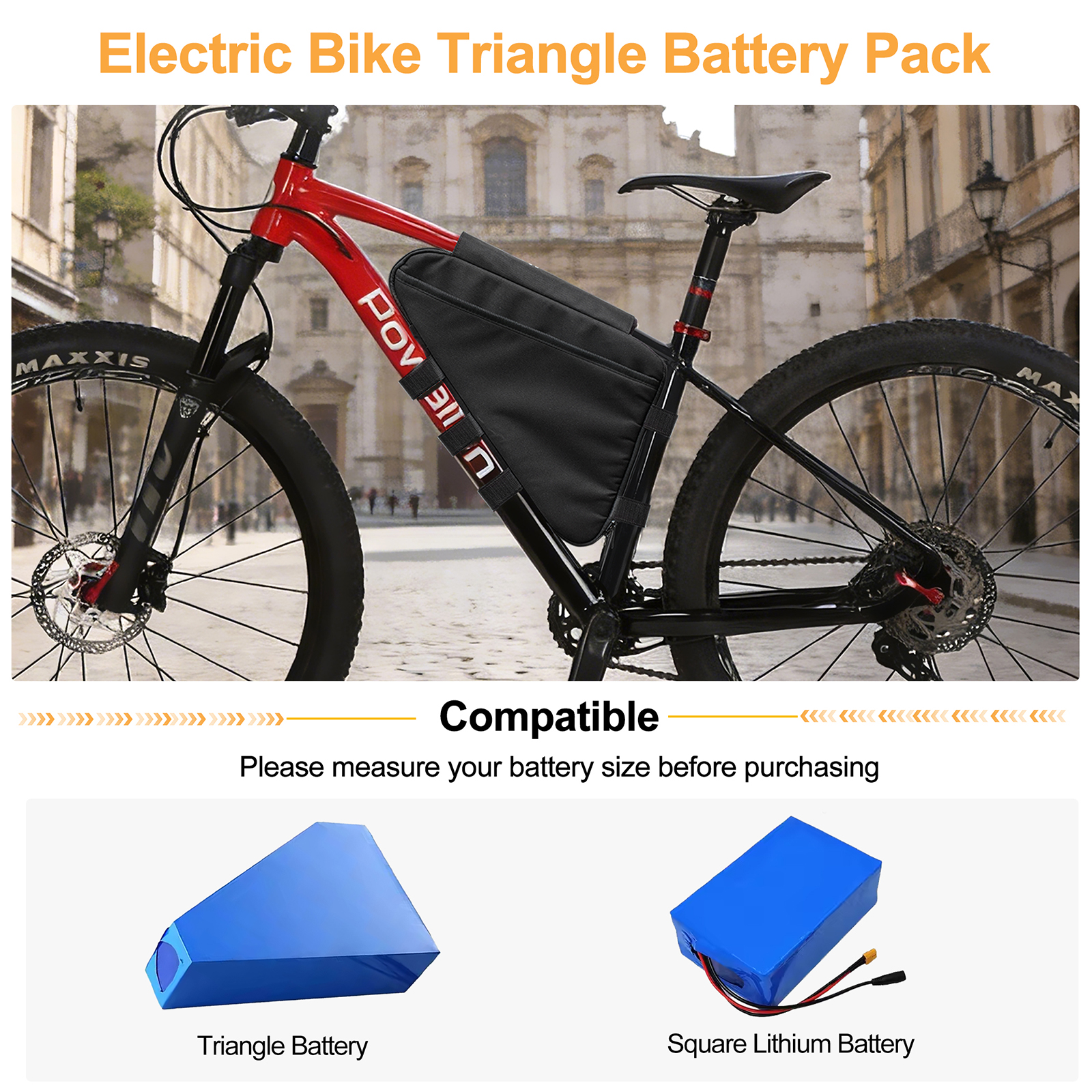 E-Bike Triangle Battery Bag Wa - Cycling Gear Travel Bag incelemesi ve fiyatı