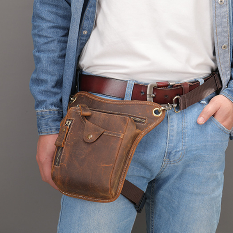 Vintage Pu Leather Waist Pack  - Vintage Cycling Gear incelemesi ve fiyatı
