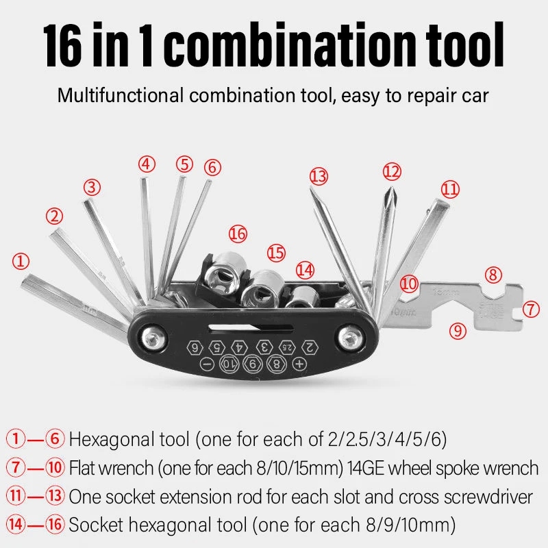 Bike Repair Kit Bicycle Tube B - Cycling Gear Travel Bag incelemesi ve fiyatı